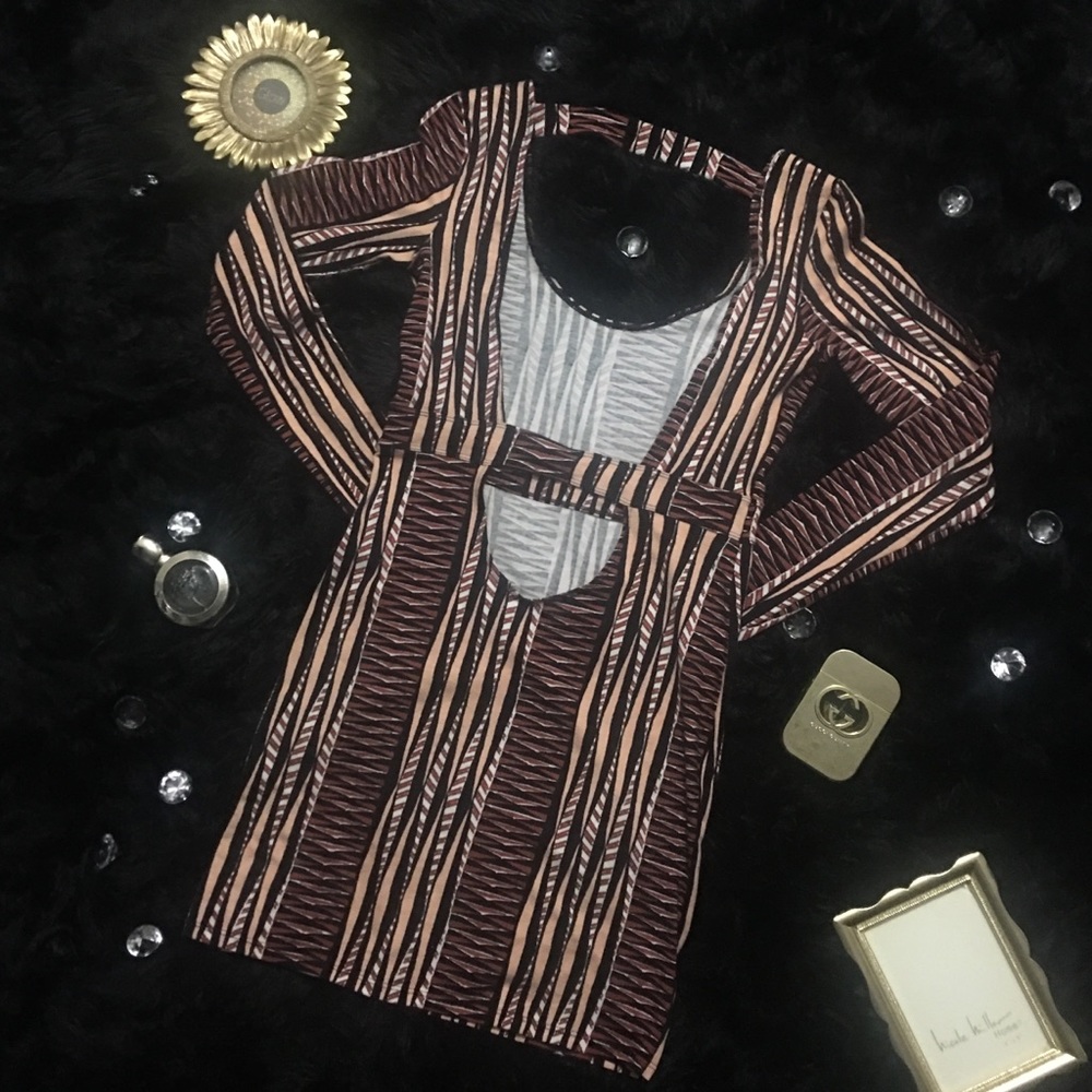 Tribal Print ankara low back no back mini dress. - Picture 4 of 4